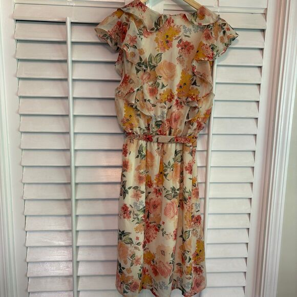 Gilli Floral Print Dress Size Large - Picture 2 of 8